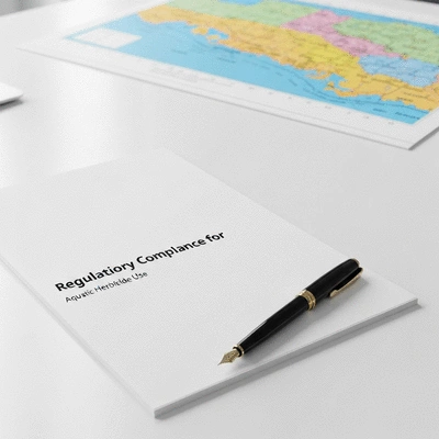 Document showing regulatory compliance for aquatic herbicide use